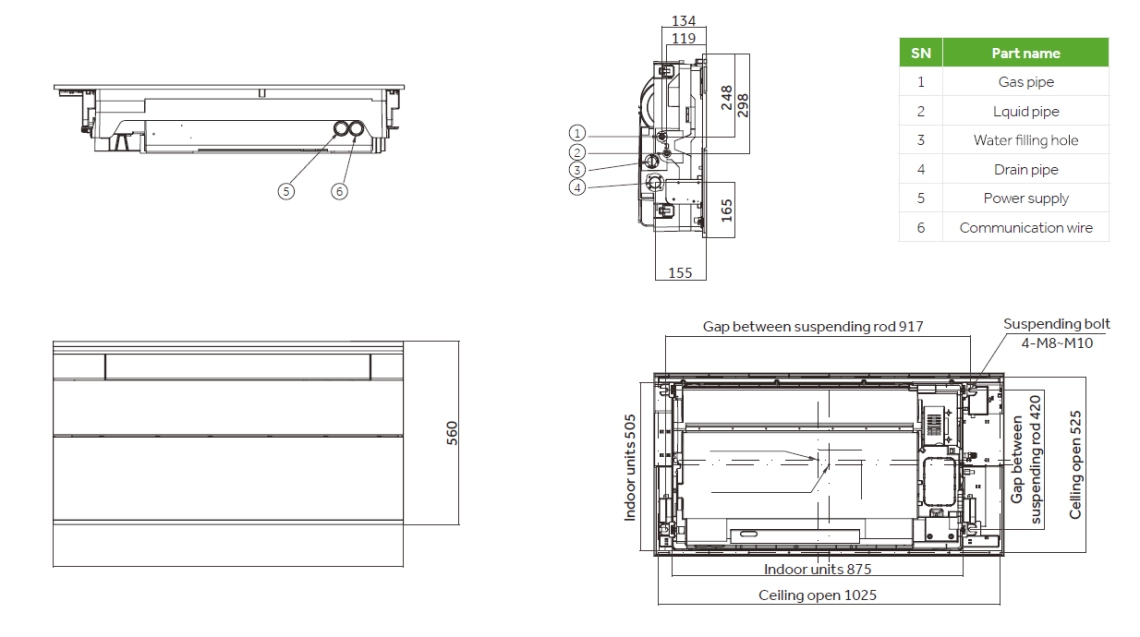 Modern thin design of ventilation panel.