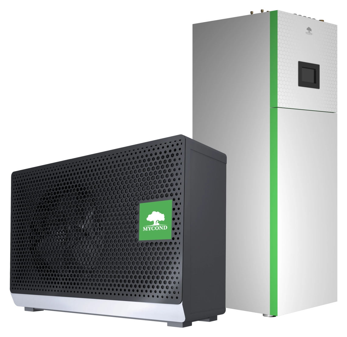 A BeeSmart heat pump providing energy-efficient heating and cooling.