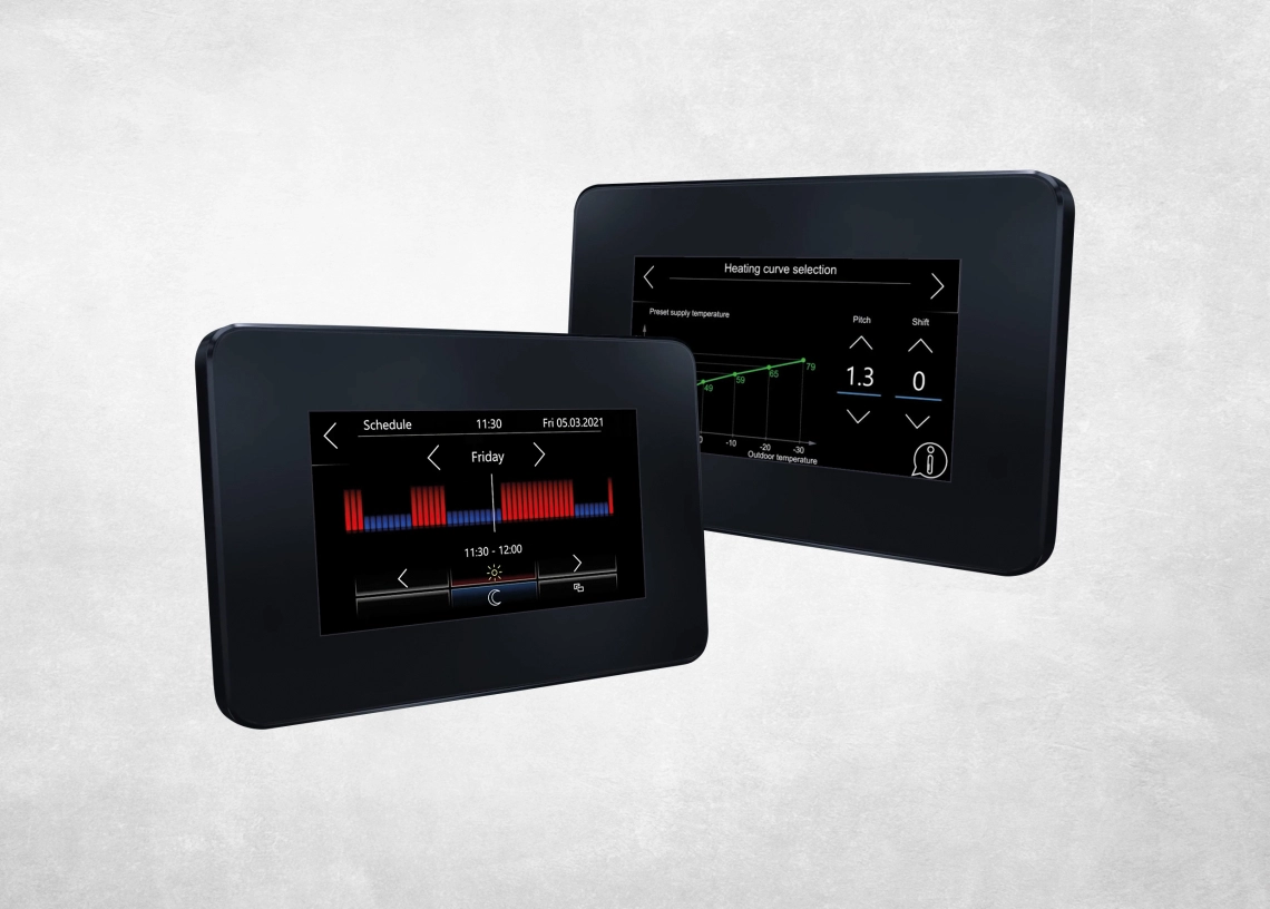 Display of smart control features of the IQ 200 controller.