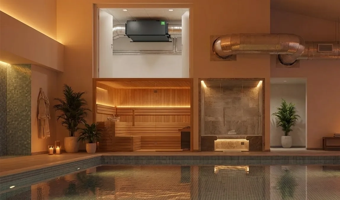 Απαιτήσεις χώρου για τον καναλικό αφυγραντήρα MSHA(C): τεχνικός χώρος, αεραγωγοί, διαθέσιμος χώρος και συνεχής λειτουργία